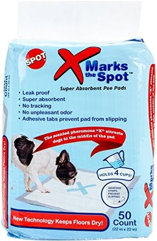 Spot X marca as almofadas super absorventes de xixi | Almofadas de cachorro | Almofadas de filhotes com adesivo