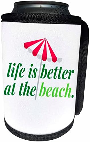 A imagem 3drose das palavras que a vida é melhor na praia. - LAPA BRANCHA RECERLER WRAP