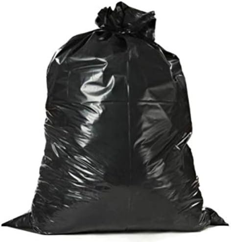 Saco de lixo preto 40-45 galões 32 ”x 50” x 3mil, 20 sacos