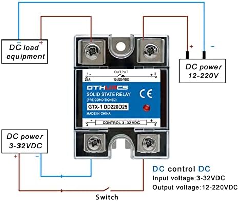 Yongto SSR 10A a 120A DA AA DD DC DC Controle AC 3-32VDC Controle 220V AC 10DA 25DA 40DA Relé de estado sólido DC-AC 25A 40A,