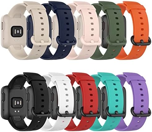KKFA Sport Bandas de vigia à prova d'água para Mi Watch Lite/Redmi Watch Smartwatch Substituição Elastic Silicone Durable