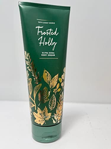 Bath and Body Works Fosted Holly Ultra Shea Body Cream 8 onça Tube 2019