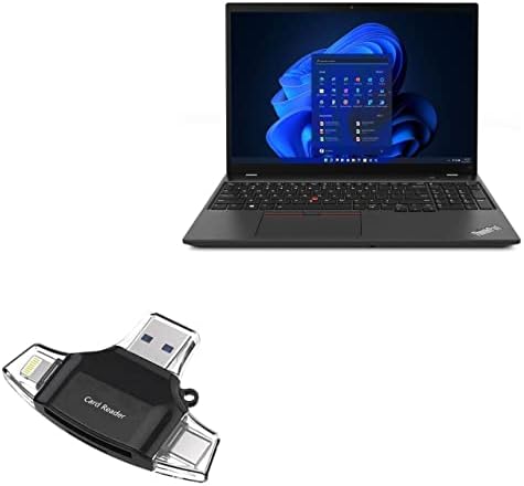 Boxwave gadget compatível com Lenovo ThinkPad T16 - AllReader SD Card Reader, MicroSD Card Reader SD Compact USB para Lenovo