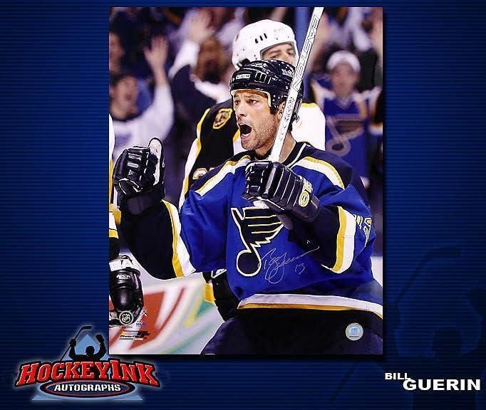 Bill Guerin assinou o St. Louis Blues 16x20 foto -77150 - fotos autografadas da NHL
