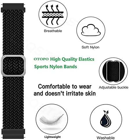 WSCEBCK Smart Watch Band para Garmin Vivoactive 3/4 Venu 2/Forerunner 645 245 158 745 Straped Strap Vivomove HR 20 22mm Acessórios
