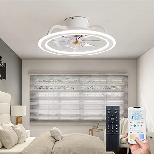 N/A Fã de teto com LED Light Acrylic Intelligent Teto Lamp