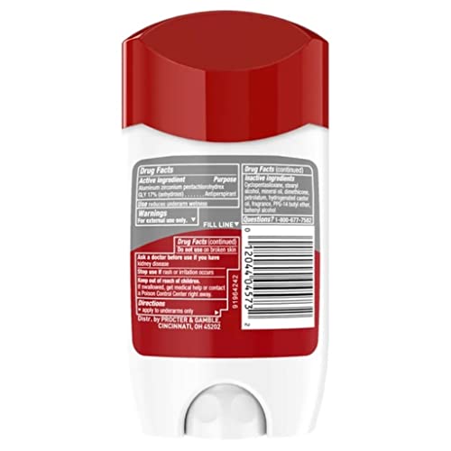 Antigo desodorante de antiperspirante sólido Spice High Rescurance, Scent Playmaker, 2,4 onças
