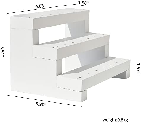 Display de suporte de capa de madeira - Bolo Pop Stand Display Riser - Suporte de pirulito de madeira de 3 camadas, para