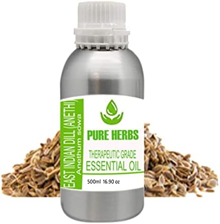 Ervas puras dill Índias Oriental Puro e Natural Teleapeatic Grade Essential Oil sem conta -gotas 500ml