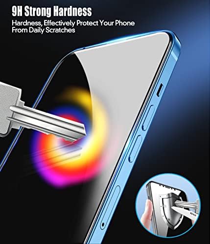 Protetor de tela de vidro temperado Pollachi para iPhone 14 Pro Max Screen Protector Film, 9H Drafidade, Anti Scratch,
