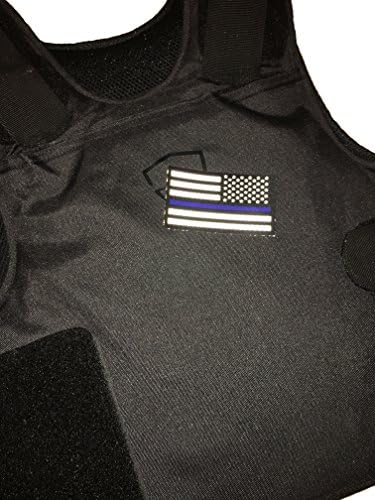 Reflexivo IR reverso - Patch uniforme de linha azul fina 3,5 x 2