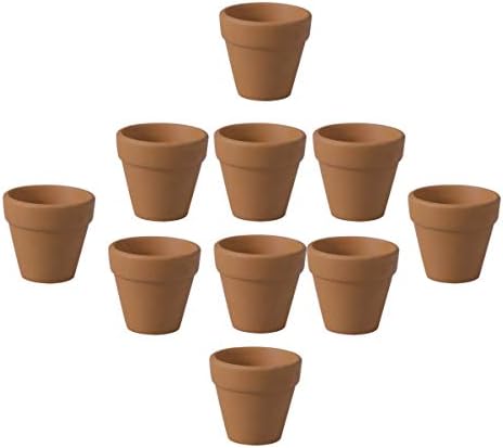 Plantadores de potro de hemotão interno 20pcs Cerâmica vasos de viveiros com orifício, suportes respiráveis ​​recipiente de