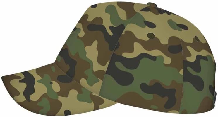 Alrbe Tin Baseball Caps Exército Camuflagem Militar Green Camo Sun Hats Snapback Trucker for Men Mulheres