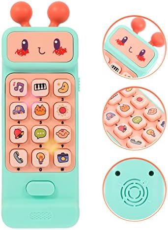 Toyandona Girl Toys de 6 meses Telefone Telefone Decorativo Phone Desgaste Resistente Acessório de Aprendizagem de 6 meses