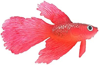 Decoração botânica Hohopeti brilho de ornamento de peixe tropical na decoração de tanque de peixe escuro Betta decoração de