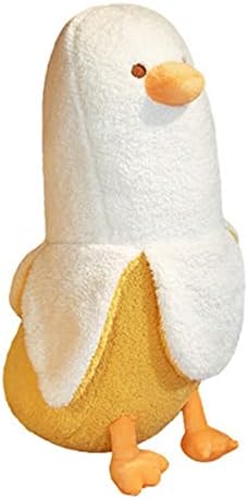 Brinquedo de pelúcia de pato de banana oukeyi, brinquedo de pelúcia de pelúcia, pato pato pato fofinho de brinquedo de almofada