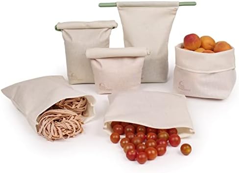 Huggers de alimentos reutilizáveis ​​Bolsa de produtos para café a granel, comida e supermercado | Touch Soft Touch Silicone