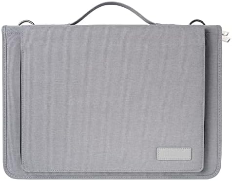 Caixa de mensageiro de laptop de couro cinza Broonel - Compatível com asus vivobook 16x M1603QA 16.0 Laptop Wuxga