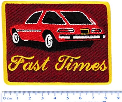 Vintage Style Times Fast Times AMC Pacer Circle Patch 8.5cm - Crachá - Patches - Carro - 70 - 80 - 70 CARRO