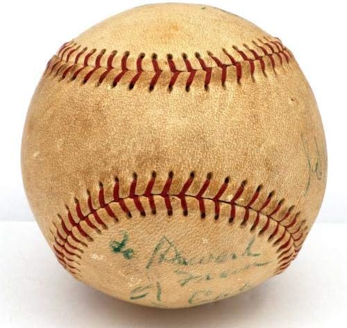 Extraordinário Jim Thorpe & Ty Cobb assinado autografado autografado dos anos 40s Baseball PSA DNA COA - Bolalls autografados