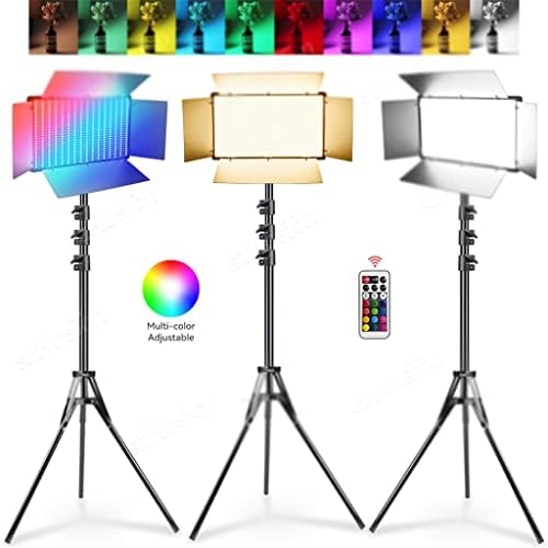 MXIAOXIA 12 polegadas RGB Video Video Câmera Luz Luz de cor Full Dimmable 3200-5600K Painel Light Light Studio Lamp