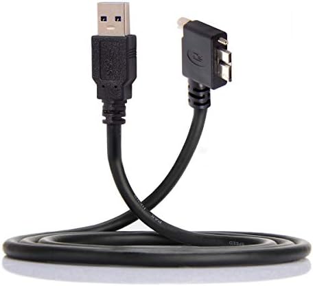 JSER 1,2m 90 graus esquerdo Micro USB parafuso Montagem para USB3.0 Cabo de dados compatível com câmera industrial