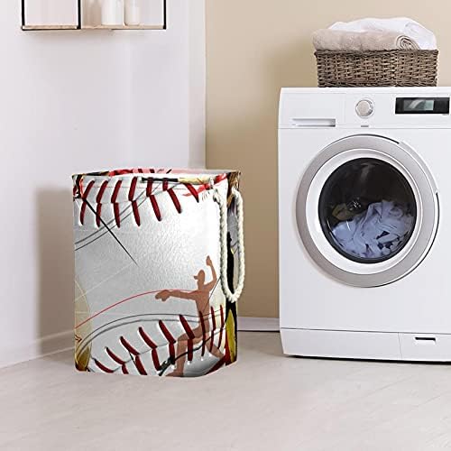 Grande cesta de lavanderia com alças, oxford lavanderia impermeável cesto de lavanderia lavanderia de brinquedos de roupas de