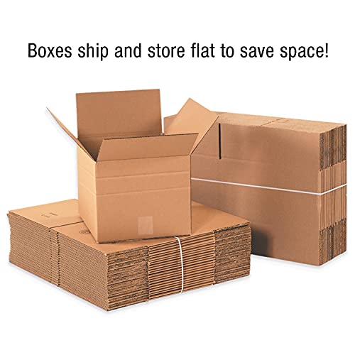 Caixa EUA 25 pacote de caixas de papelão com várias profundidades, 6 L x 6 W x 4 H, Kraft, envio, embalagem e movimento