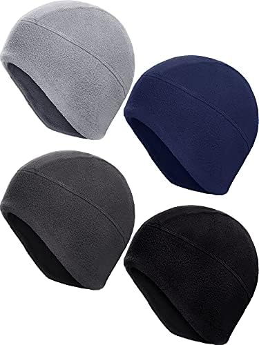 4 peças lã de gorro de lã Chapé de flapa de ouvido homens tampas de caveira quentes lã de lã de inverno chapéu de gorro