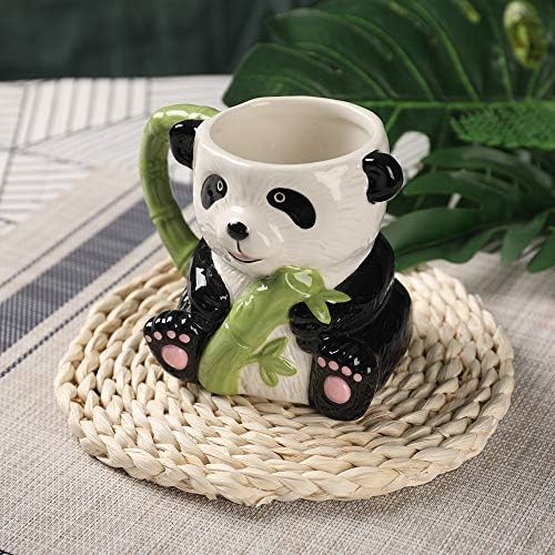 Pulchritudie Panda 17oz Caneca de chá de café cerâmica, pintada à mão