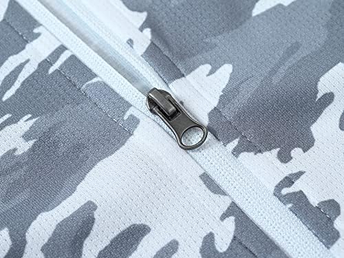 MOFIZ FELIA FELIA FELIA UPF 50+ Jaqueta de proteção solar Capuz do capuz leve camuflagem camisa de manga comprida Tennis