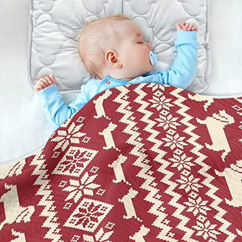 Clanta de arremesso de cobertor nórdico Dachshund Cão de algodão para bebês, recebendo cobertor, cobertor leve e macio para berço,