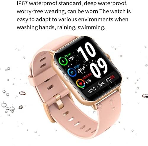 Byikun Smart Watch for iPhone Android Compatível, rastreadores de atividades e relógios inteligentes com monitor de pressão arterial