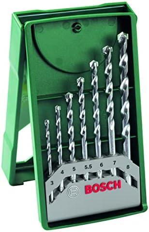 Bosch 2607019581 Drill de alvenaria mini-x-line 7 pcs
