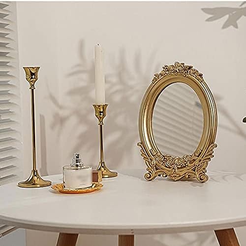 FXLYMR Desktop Makeup espelho de beleza espelho ornamental espelho aprimorado na bandeja, para parede de decoração de armazenamento