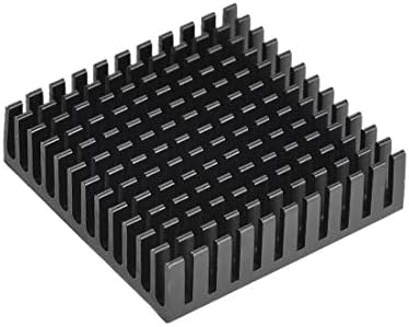 UXCELL 11x40x40mm preto em alumínio preto Refrigerador de adesivo térmico para resfriamento de impressoras 3D