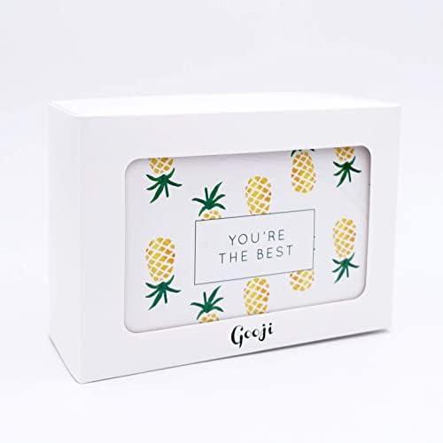 GOOJI 4X6 PINEAPLE Agradecemos cartões que combinam envelopes brancos de peel-and-seal | Conjunto variado, aquarela, gráficos