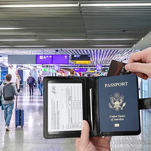 Caixa de capa de passaporte de couro GDTK
