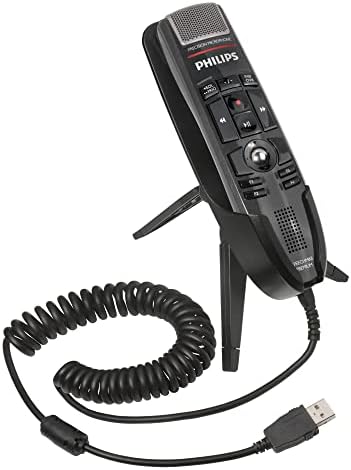 ECS - Microfone de ditado USB Press Press Microfone premium de discurso