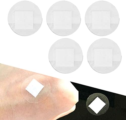 100 contagem de bandagem de mancha adesiva clara, manchas de ataduras, cuidados à prova d'água em torno de um curativo de mancha para pequenos cortes 22mm