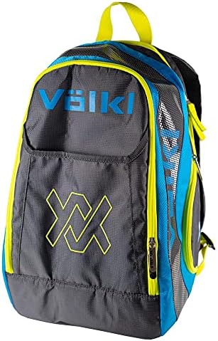 Volkl Tour Tennis Backpack Charcoal e Neon Blue