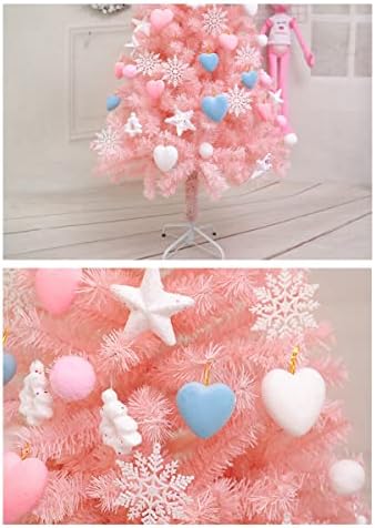 PetPhindu Artificial Artificial Christmas Tree Ornamentos para mesa de Natal Top Decor Mini Christmas Tree Pink Árvore de Natal