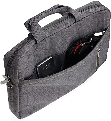 Navitech Grey Grey Sleek Water Resister Travel Bag - Compatível com DBPower 12,5 DVD portátil Player