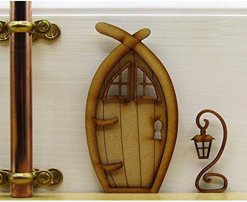 Porta. Conjunto de madeira de Kit Craft Wooden Door Decoração de três portas e Hangs Christmas Ornament Elegant