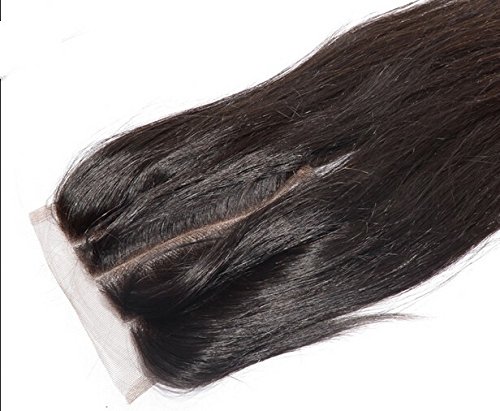 Hair Dajun 8a 3 Parte Fechamento com pacotes de pacote de cabelo da Virgem Mongólia reta Oferta 3bundles e fechamento