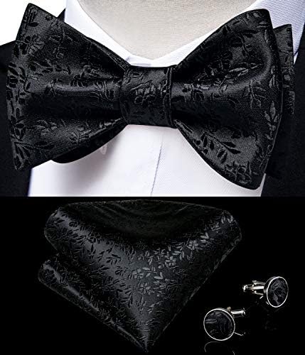 Dibangu Plaid listrada gravata borboleta para homens seda tecido lajes de bolso de bolso de abancos de casamento