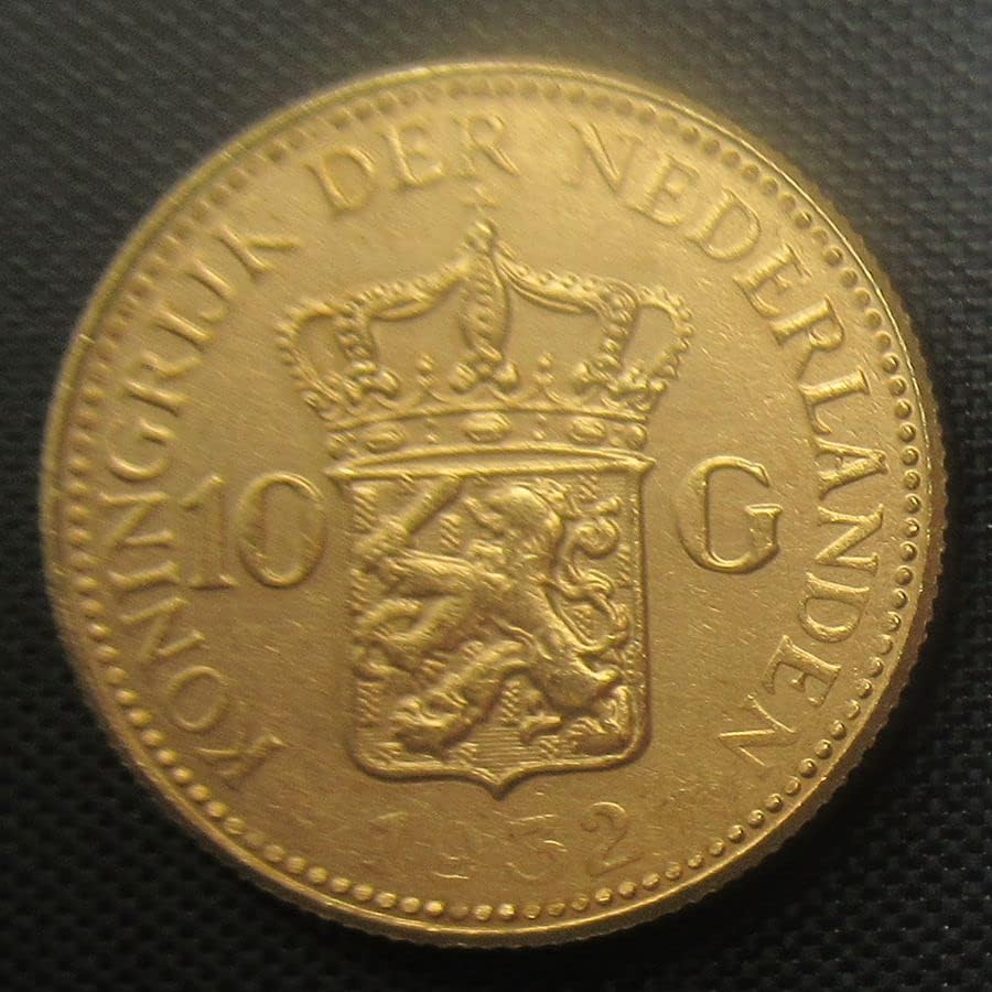Holandês 10 Guilders 1925-1933 5 Cópias estrangeiras em ouro moedas comemorativas de ouro