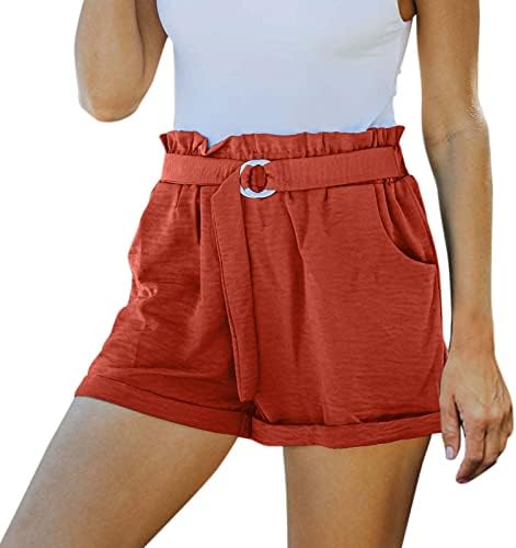 Shorts para mulheres de verão casual plus size alta cintura solta encaixe shorts folgados listras estampas de estrela estampa