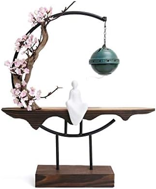 Ornamentos de zen de madeira criativos, fragrância de fluxo de volta, sala de estar em casa, varanda de escritório, decoração