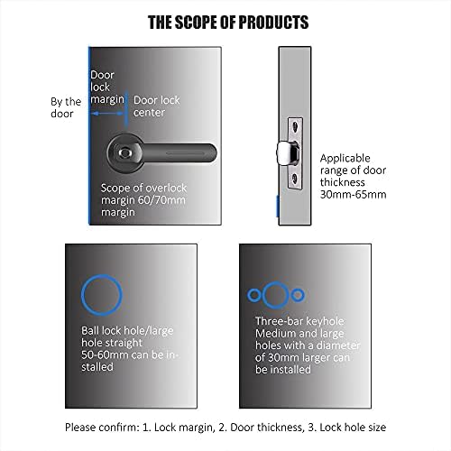 Faixa de impressão digital da porta biométrica inteligente biométrica trava de impressão digital USB Antitheft Porta